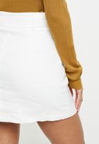 Glamorous - Button down skirt co-ord - off white 