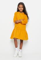 POP CANDY - Girls fleece dress - mustard