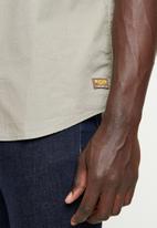 JEEP - Short sleeve safari shirt with back vent - khaki