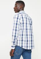 JEEP - Long sleeve yd check shirt-blue/pink-jeep - blue & pink