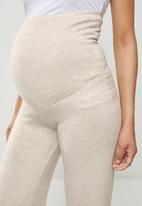 edit Maternity - Maternity soft knit trouser - taupe