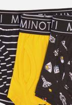 MINOTI - Teen boys 3 pack stripe/aop boxers - multi