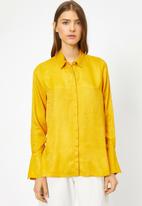 Koton - Classic neck shirt - yellow