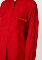 Koton - Long sleeve collar detailed shirt - red