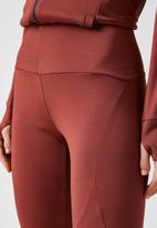 Koton - High waist leggings - burgundy