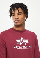 Alpha Industries - Alpha basic crew - burgundy