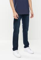 Jonathan D - Men's denim jeans with side entry pockets - blue/black