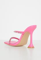 Public Desire - Aura square toe heel - pink