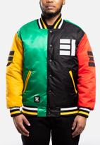 Butan - Aluta colourblocked letterman jacket - multi