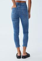 Cotton On - High rise cropped super stretch - reef blue pockets