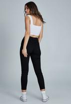 Cotton On - High rise cropped skinny jean - true black