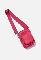 Rubi - Nellie camera cross body bag - raspberry pink