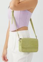 Rubi - Lexi cross body bag - green texture