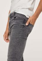 MANGO - Jeans skinny - grey 