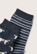 MANGO - Socks dogs - grey