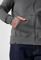 Superbalist - Noel zip through hoodie - charcoal melange