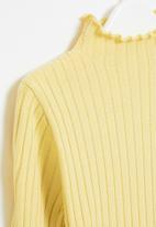 POP CANDY - Girls lettuce turtle neck - yellow