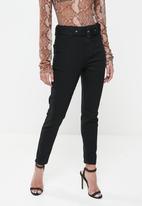 Missguided - Petite anarchy mid rise skinny jeans - black
