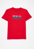 POLO - Boys printed short sleeve tee - red