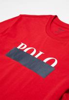 POLO - Boys printed short sleeve tee - red