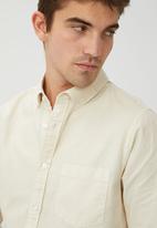 Cotton On - Mayfair long sleeve shirt - vintage sand