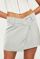 Supré  - Goldie wrap mini skirt - opal grey