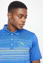 PUMA - Mattr Canyon  Golf Polo Shirt - bright cobalt & greenery