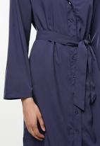 dailyfriday - Belted shirt dress - navy