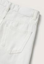 MANGO - Jeans culotte - white