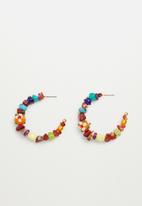 MANGO - Mixed bead earrings - multi 