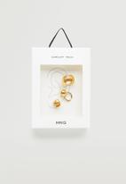 MANGO - Ear cuff and earring set - gold