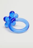 MANGO - Crystal ring - blue