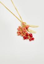 MANGO - Beads pendant necklace - gold