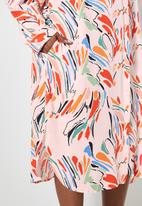 Superbalist - Soft shirt dress - pop colour paint stroke