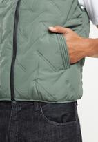 basicthread - Lightweight sleeveless bomber jacket - fatigue