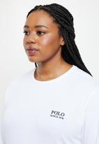 POLO - Plus woman logo tee - white