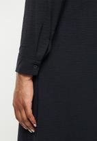 dailyfriday - Maxi shirt dress1 - black