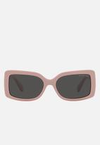 Michael Kors Eyewear - Corfu rectangle sunglasses - pink solid