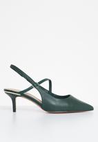ALDO - Iluka leather heel - dark green
