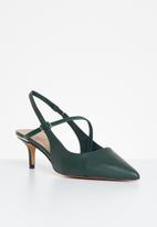 ALDO - Iluka leather heel - dark green
