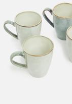 Sixth Floor - Romy mug set of 4 - slate