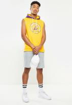 NBA - Lakers sleeveless hooded sweater - yellow