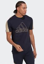 adidas Performance - Future Icons Embroidered Badge of Sport T-Shirt - legend ink