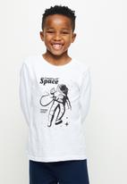 Superbalist Kids - Younger boys Nasa long sleeve tee & pants pj set - white & navy