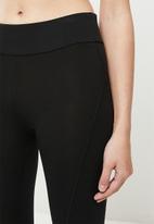 Koton - Standard waist sport leggings - black