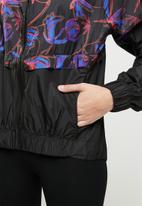 Koton - Hooded flower printed jacket - black 
