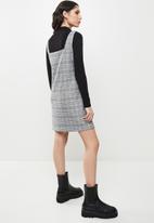 Koton - Sleeveless check dress - grey 