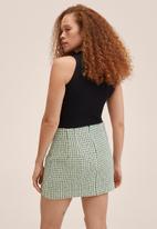 MANGO - Skirt treze - light pastel green