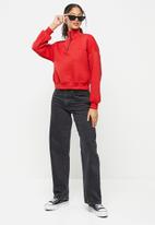 Koton - Zipper long sleeve sweatshirt - red
