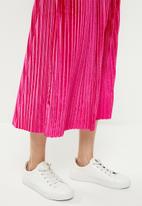 Me&B - Velvet maxi skirt - pink